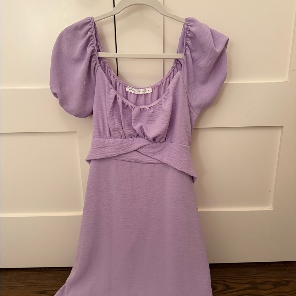 Altar'd State Lilac Gathered Top